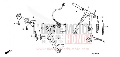BEQUILLE CBF125MB de 2011